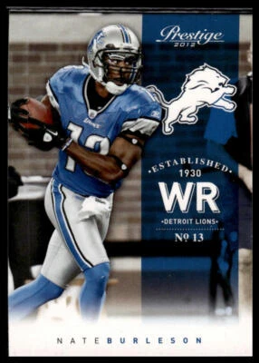 2012 Panini Prestige #63 Nate Burleson - Image 1 of 2