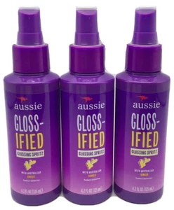 Lot of 3 Aussie Glossified Sulfate-Free Glossing Spritz Spray 4.2 oz Each - Picture 1 of 3