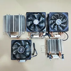 Lot 5x AMD Intel Copper CPU FAN Heatsink Coolers for Ryzen i5 i7 LGA1200 LGA1151 - Picture 1 of 4