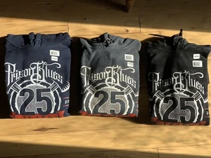 PRISON BLUE PRSN BLU 25th Anniversary Kapuzenpullover, Neu mit Etikett - Bild 1 von 4