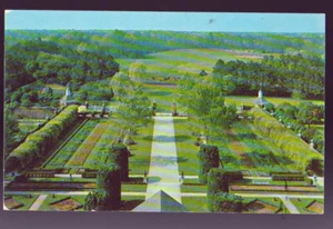 VIRGINIA WILLIAMSBURG The Palace Garden Vintage Postcard PC - Foto 1 di 2