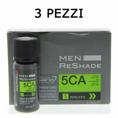 Goldwell Color Men Reshade 5CA cenere fredda castano chiaro 4x20ml 3 PEZZI