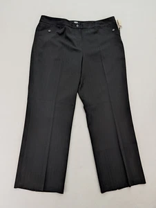 Studio 1940 Women's Dress Pants Size 20W Black Pinstriped Melissa Fit NEW - Picture 1 of 18