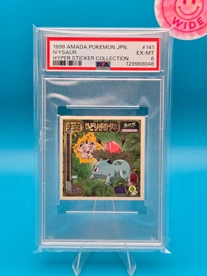 PSA 6 - 1998 AMADA POKEMON JAPANESE HYPER STICKER COLLECTION 141 IVYSAUR - Image 1 of 2
