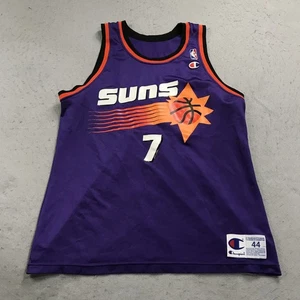 VINTAGE Phoenix Suns Jersey Mens 44 Purple Champion Kevin Johnson #7 NBA 90s - Picture 1 of 9