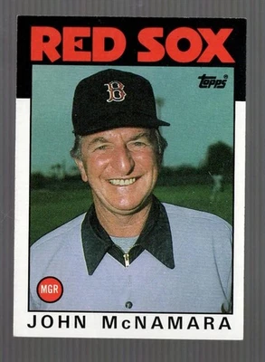 1986 Topps John McNamara Boston Red Sox #771 Near Mint or Better - Image 1 of 2