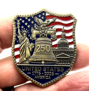 250 ANIVERSARIO *ESTADOS UNIDOS DE AMÉRICA 1776-2026* Moneda Conmemorativa Medalla - Imagen 1 de 7