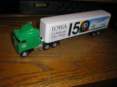 ERTL Iowa Celebrate Our State 150 years Kenworth Cabover Semi Tractor Trailer - Image 1 of 4