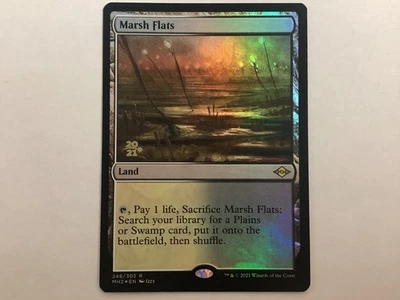 MTG Modern Horizons 2 Prerelease MARSH FLATS Foil LP (3099) Graded Power - Image 1 of 2