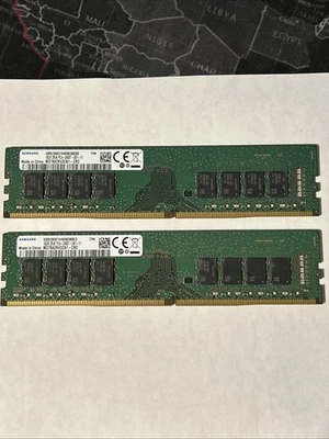32GB Samsung 2x16GB DDR4-2400 PC4-19200 2Rx8 DIMM Desktop RAM M378A2K43CB1-CRC - Image 1 of 2