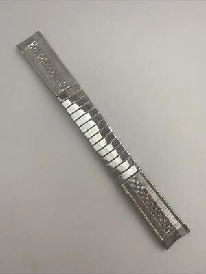 Винтажный ремешок для часов Duchess 16 мм нержавеющая сталь сделано в США новый из старых запасов - Изображение 1 из 4