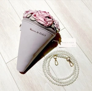 Maison de Fleur Bouquet Crossbody Bag Bride 10th Anniv. Lavender Purple New JP - Picture 1 of 17