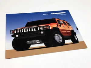 Folleto de vista previa Hummer H1 H2 2003 - Imagen 1 de 1
