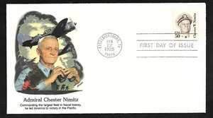 #1869 50c Chester W. Nimitz- WWII Pacific Naval Commander - Fleetwood FDC - Picture 1 of 2