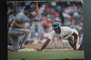 Ellis Burks Boston Red Sox Signed Autographed 1988 Red Sox Calendar FENWAY - Picture 1 of 6