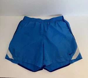 Nike Damen große Sportshorts blau lila elastischer Bund zum Überziehen Laufen - Bild 1 von 12