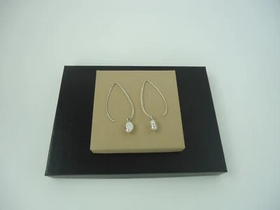 Silpada W0821 Sterling Silver 925 "Just Dropping In" Threader Earrings 2.5" Long - Image 1 of 4