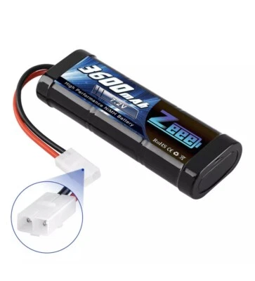 Zeee 7.2V 3600 mah Tamiya Plug NIMH Battery for RC HPI Kyosho Car Truck - Image 1 of 4