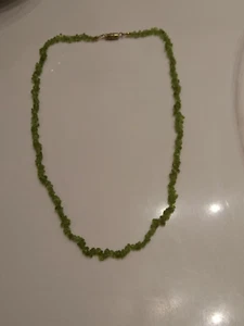 Vintage Arizona San Carlos Mine Peridot Gemstone Nuggets Necklace - Picture 1 of 3