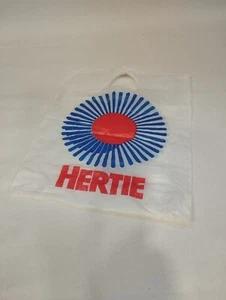 Hertie Plastiktüte, Vintage, Alt, 80'ziger Jahre, B: 30 cm, L: 36 cm - Bild 1 von 2