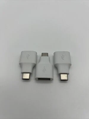Genuine Google Pixel USB to USB-C Adapter - Type-C Charging Converter - Set Of 3 - Image 1 of 3