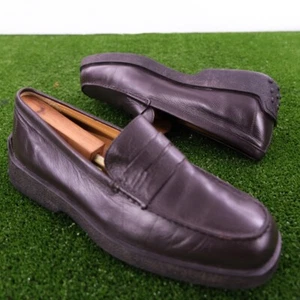 Tod’s Men’s Size 7.5 Penny Loafers Soft Leather Driving Casual Shoes Brown - Picture 1 of 5