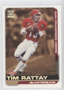 2000 Pacific Paramount Holo Silver Missing Serial Number Tim Rattay Rookie RC
