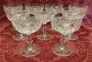 Bicchieri Champagne Taglio Americano Barbara Cristallo 5-1/4" - Set di 9 - Ottimi! - Foto 1 di 2