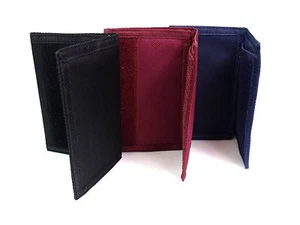 Unisex Quality Trifold Canvas Sports Wallet Credit Card Holder Purse Pouch - Picture 1 of 42