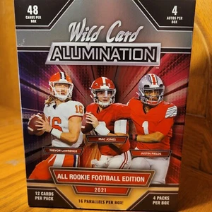 2021 Wild Card Alumination All Rookie Football Edition Factory Sealed Hobby Box - Picture 1 of 2