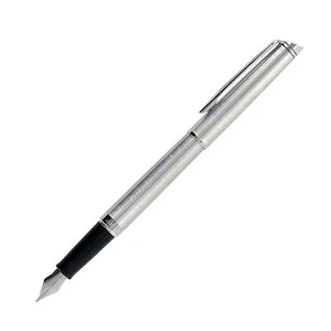 Waterman Hemisphere Fountain Pen Stainless Steel Fine Pt Wide Band Mint * - Picture 1 of 1