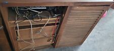 1960's Custom Made Walnut Stereo Console Imported From Taiwan Matching Speakers