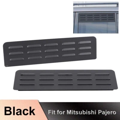 Rear Door Window Glass Louver Air Vent Panel Trim For Mitsubishi Pajero 2007-21 Foto 1 de 4