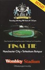 MANCHESTER CITY V TOTTENHAM HOTSPUR FA CUP FINAL 1981 REPLAY EXCELLENT CONDITION