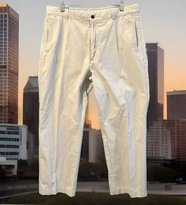 Cutter & Buck Men’s Chino Pants 36x27 Beige Golf Cotton Zip High Rise Tag - Picture 1 of 11