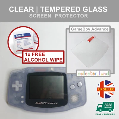 COLLECTOR_LAND Nintendo GameBoy Advance GBA Vetro Temperato Protezione Schermo Cover Pellicola Trasparente UK