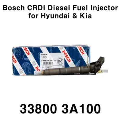 NEW Bosch CRDI Diesel Fuel Injector 33800 3A100 for Hyundai Veracuz / Kia Mohave - Image 1 of 2