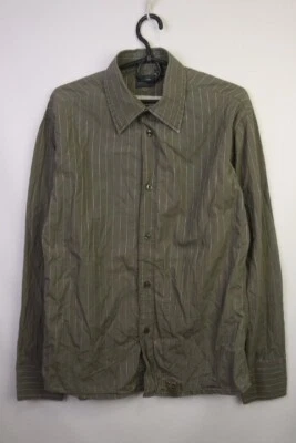 G Star Raw Grey Striped Cotton Collared Long Sleeves Button-Up Shirt Size L - Image 1 of 4