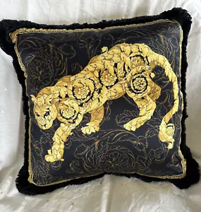 Versace Cheeta Silk Cushion - Picture 1 of 3
