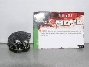 Horrorclix Base Set HRC-019 Dire Wolf - Imagen 1 de 1