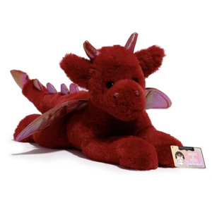 Red Plush Dragon Enchanted Adopt Pet 18" FAO Schwarz Valentines Day NEW with Tag - Picture 1 of 5