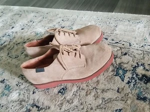 G.H. Bass Women's Oxford Buck Shoes Tan Taupe Suede Lace Up Preppy Vintage 7 - Picture 1 of 6