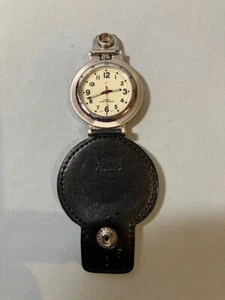 Quartz Watch with Leather Cover and Belt Loop Holder - Picture 1 of 7
