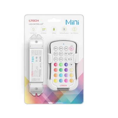 LTECH M6+M3-3A RGB Mini Controller and RF Remote 12-24V 108-216W for LED strip - Image 1 of 4