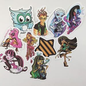 Monster High Set Of 10 Vinyl Stickers Kids Teens Doll Cute Draculaura Water...
