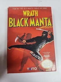 Wrath of the Black Manta NES Nintendo completo CIB con manuale 