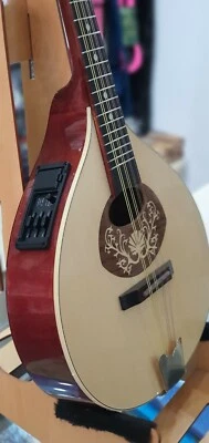 Portuguese mandolin I with EQ, Hora, Romania, solid wood small portuguese guitar - Image 1 of 4