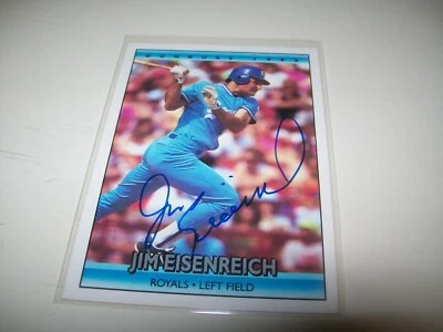 1992 DONRUSS JIM EISENREICH AUTOGRAPH SIGNED AUTO #297 KANSAS CITY ROYALS - Image 1 of 2