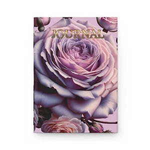 Journal, hardcover, matte in authentic design "Lavender rose" - Picture 1 of 5