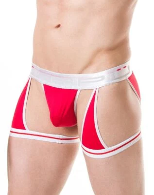 PPU Multi Brief Jockstrap Combo Único Sexy Lencería Para Hombre ROJA 1806 MX1 Foto 1 de 4